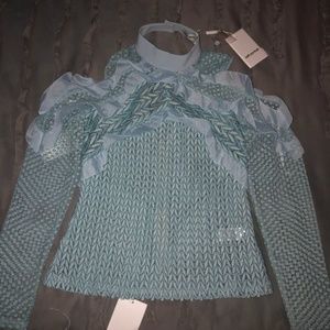 Self-Portrait Cold Shoulder Top